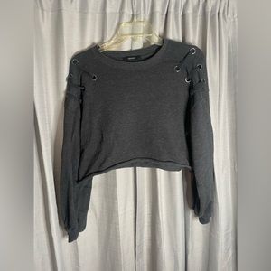 Gray forever 21 crop size M